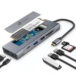 LEOTEC DOCKING STATION 8-1 CON CAJA EXTERNA SSD M2