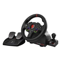 Subsonic Superdrive 220 RS-X Noir USB Volant pédales levier de vitesse Nintendo Switch, Nintendo Switch 2, PC,