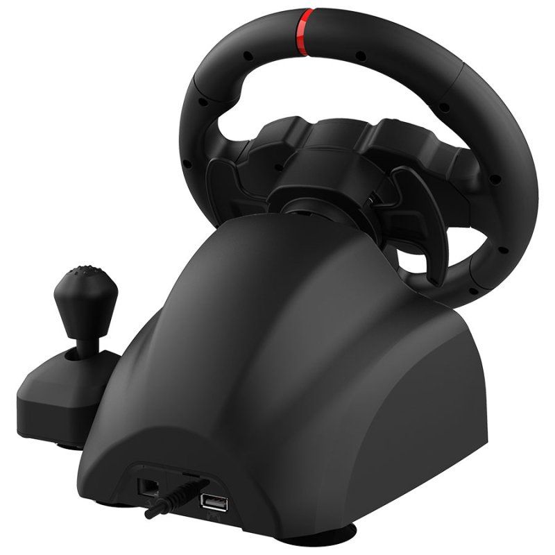 Subsonic Superdrive 220 RS-X Black USB Steering wheel pedals shifter Nintendo Switch, Nintendo Switch 2, PC,