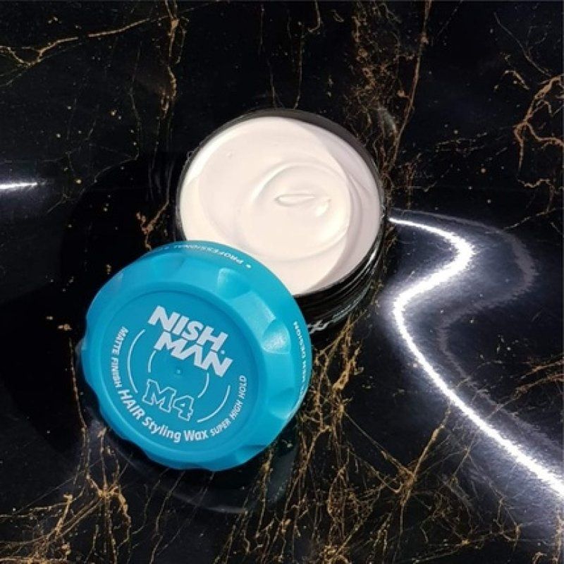 Nishman M4 Matte Hair Styling Wax Finish Super High Hold 100ml