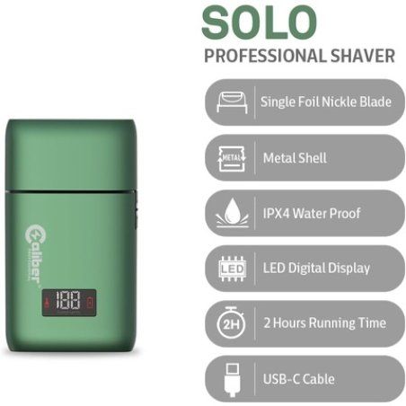 Caliberpro Solo Single Foil Professional Shaver with Digital Display Cordless