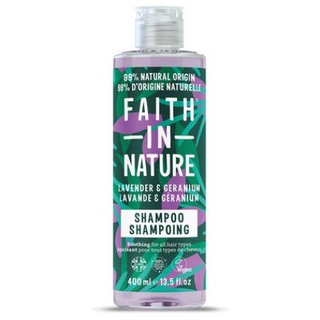 Faith In Nature Natural Lavender Geranium Shampoo Soothing Vegan Formula