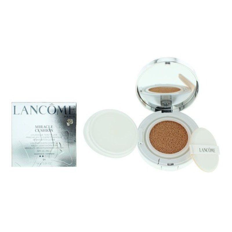 Lancome Miracle Compact 01 Pure Porcelain Cushion Foundation 14g For Women