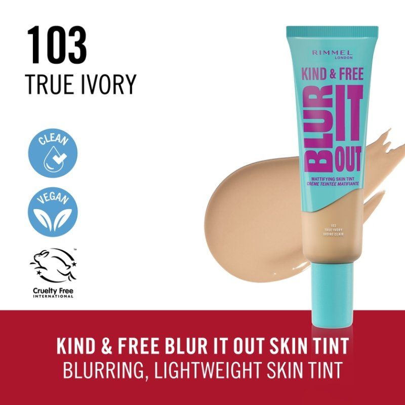 Rimmel Blur It Out 30 ml Tube Liquide 103 True Ivor