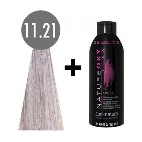 abril et nature Naturecolor Plex 10.21 120 ml. Platinum Light Blonde Iris natureoxy plex 25 vol. 120ml.