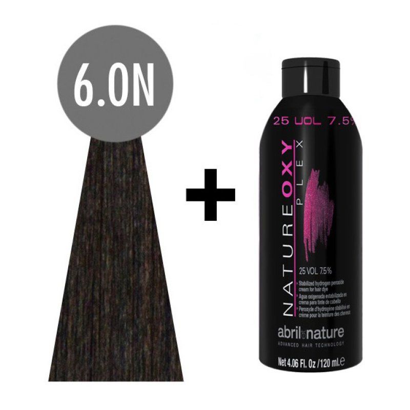 abril et nature Naturecolor Plex 6.0N 120ml. Intense Dark Blonde natureoxy plex 25 vol. 120ml.