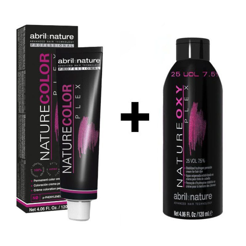 abril et nature Naturecolor Plex 1 120 ml. Noir natureoxy plex 25 vol. 120ml.