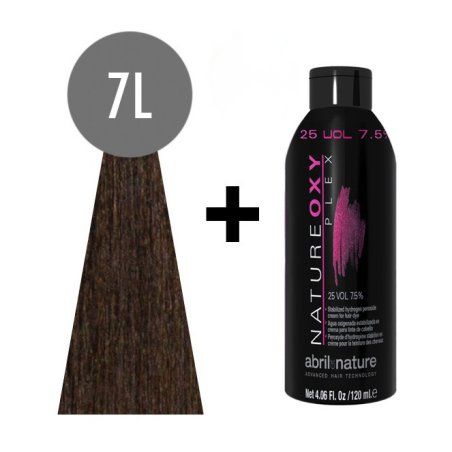 abril et nature Naturecolor Plex 7L 120ml. Natural Neutral blonde natureoxy plex 25 vol. 120ml.