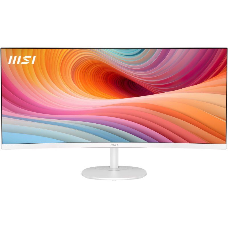 MSI Pro MP341CQW E12 computer monitor 86.4 cm (34") 3440 x 1440 pixels UltraWide Quad HD White