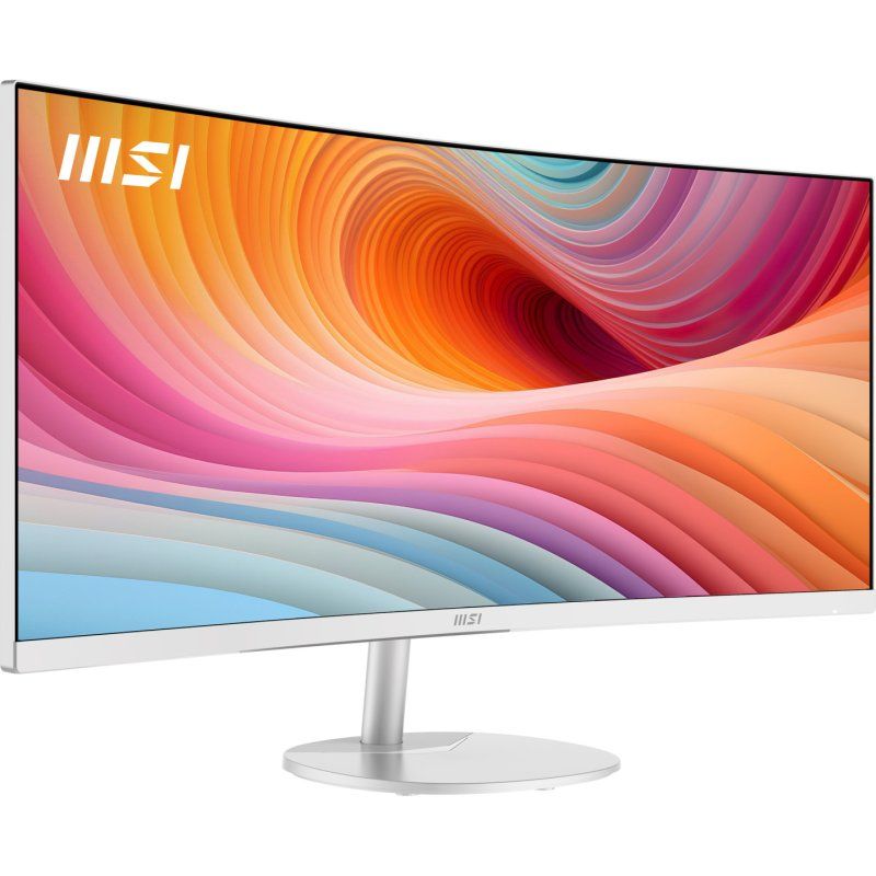 MSI Pro MP341CQW E12 computer monitor 86.4 cm (34") 3440 x 1440 pixels UltraWide Quad HD White
