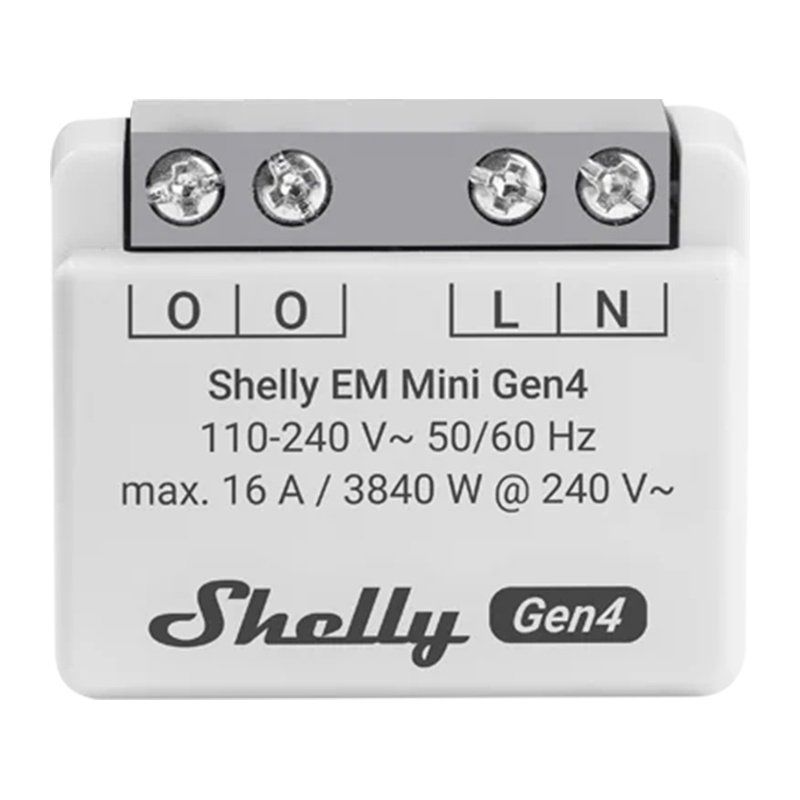 Shelly Relais "EM Mini Gen4" max 8A 1 Kanal WLAN Matter Zigbee Bluetooth