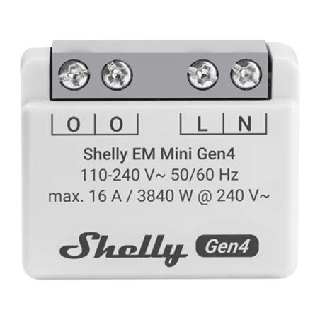 Shelly Relais "EM Mini Gen4" max 8A 1 Kanal WLAN Matter Zigbee Bluetooth
