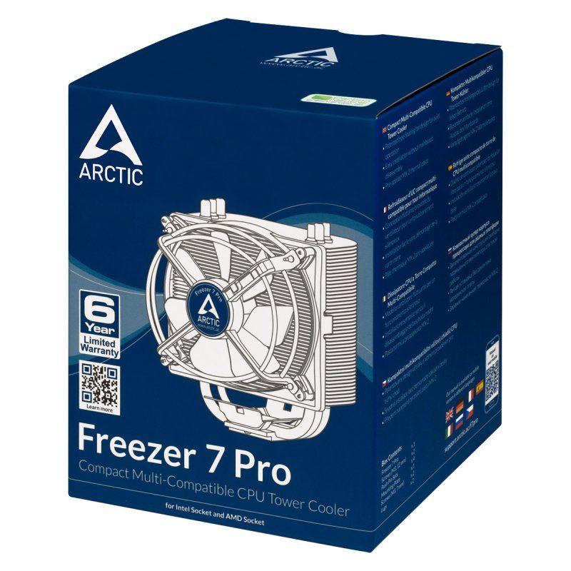 ARCTIC Freezer 7 PRO Processeur Refroidisseur 9,2 cm Noir, Argent
