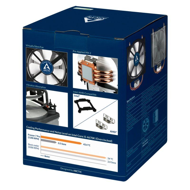 ARCTIC Freezer 7 PRO - CPU Cooler for AMD & Intel