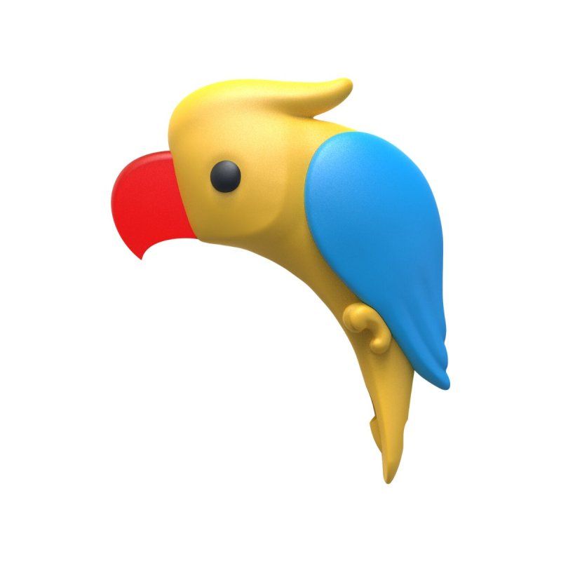 Winkee - Citrus Peeler Parrot - Yellow, Blue, Red