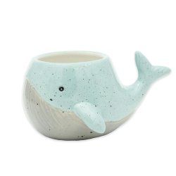 Winkee - Whale Mug - Light Blue and Grey