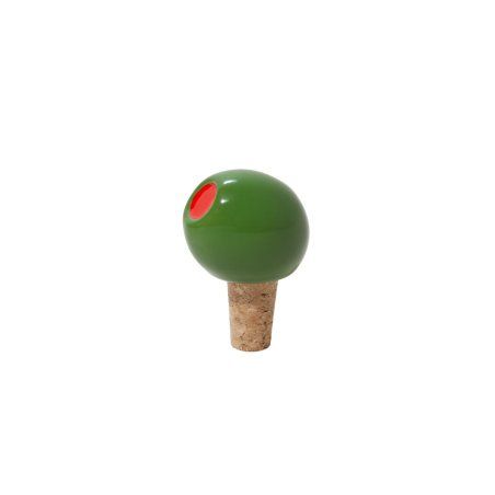Doiy - Bottle Stopper - Olivia - Green and Red