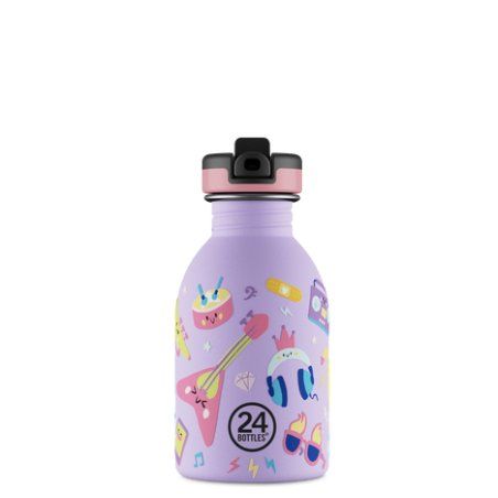 24Bottles Music Friends Daily usage 250 ml Silicone, Stainless steel Purple