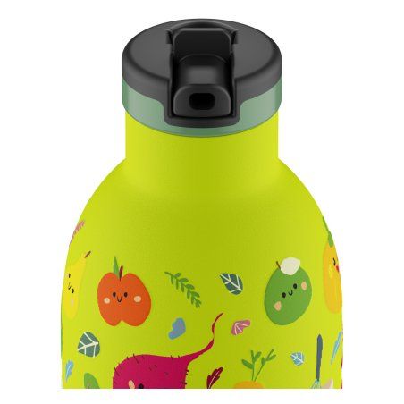 24Bottles Veggie Friends Daily usage 330 ml Polypropylene (PP), Silicone, Stainless steel Light Green