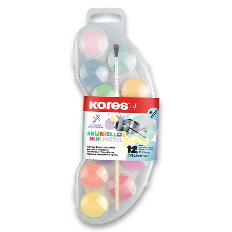 Kores – Pastel Watercolours – 12 Colours (730103)