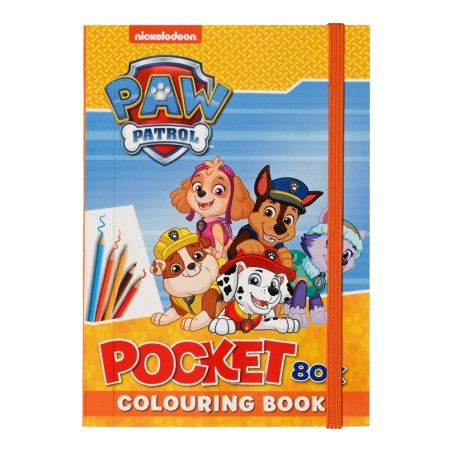Paw Patrol - Coloring Book Pocket - Orange (1344)