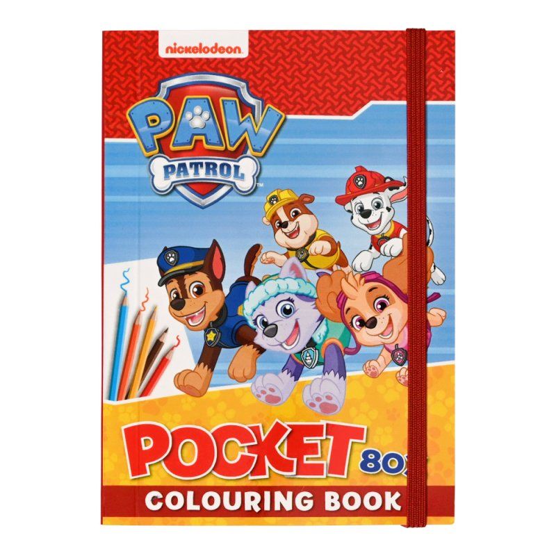 Paw Patrol - Coloring Book Pocket - Red (1346)