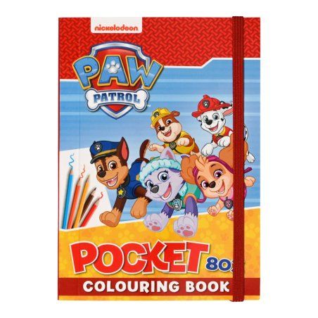Paw Patrol - Coloring Book Pocket - Red (1346)