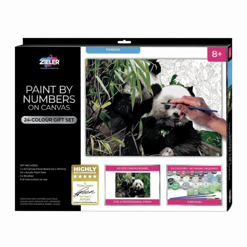 Zieler - Paint By Numbers - Panda (609299438)