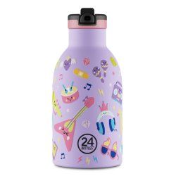 24Bottles Music Friends Utilisation quotidienne 330 ml Acier inoxydable Multicolore, Violet