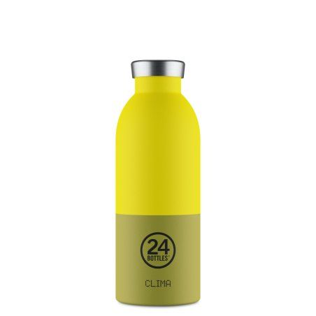 24Bottles Clima Daily usage 500 ml Silicone, Stainless steel Khaki, Yellow