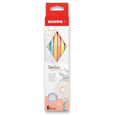 Kores - Grafitos Style - Pastel - 6-pack - School Pencils (792803)