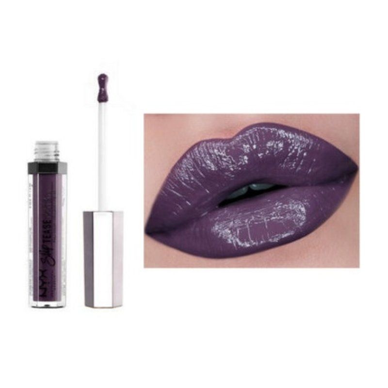 NYX Slip Tease Full Color Lip Lacquer Negotiator Purple Violet High Shine