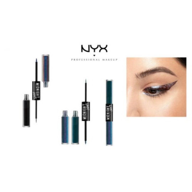NYX Midnight Chaos Dual Ended Eyeliner Mirror Image