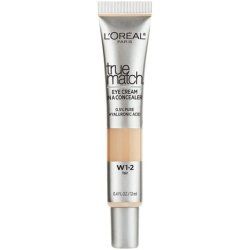 Loral Paris True Match Eye Cream Concealer With Hyaluronic Acid Fair W12 04 Fl Oz