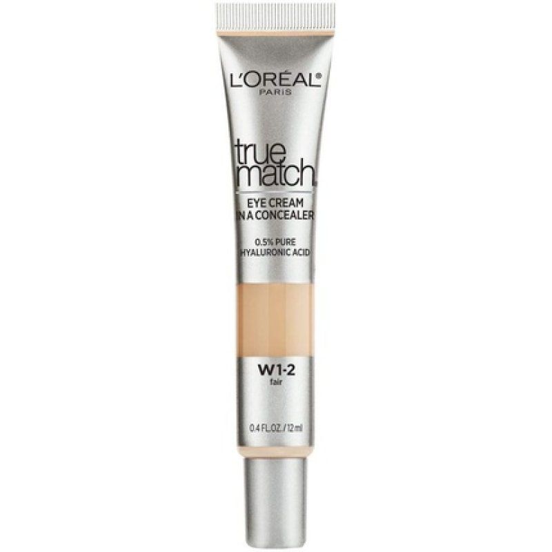 Loral Paris True Match Eye Cream Concealer With Hyaluronic Acid Fair W12 04 Fl Oz