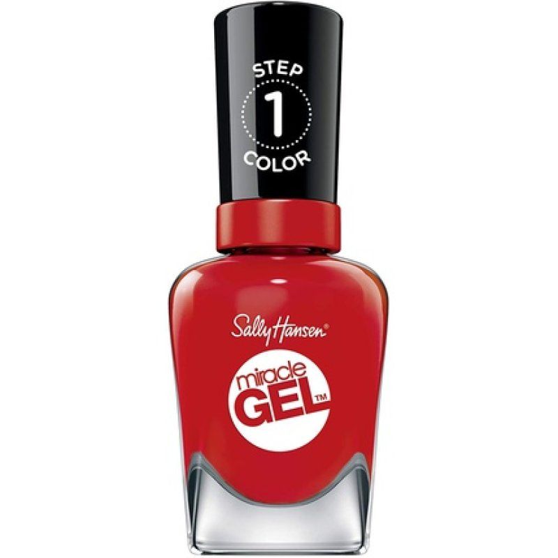 Sally Hansen Miracle Gel Nail Polish Red Between The Lines 14.7ml