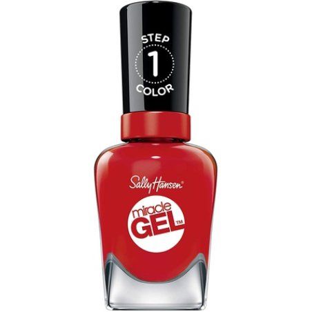 Sally Hansen Miracle Gel Nail Polish Red Between The Lines 14.7ml