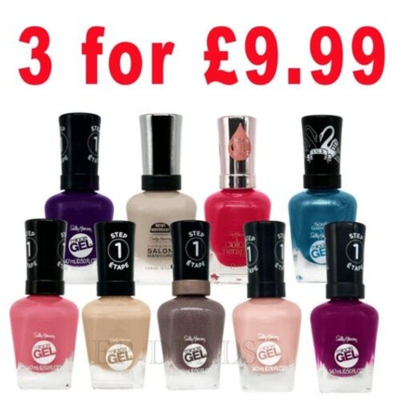 Sally Hansen Nail Polish Varnish Gel Pure Vegan Salon Manicure Therapy