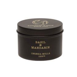 Cereria Molla Basil & Mandarin, Lumanare Parfumata Travel, 90gr