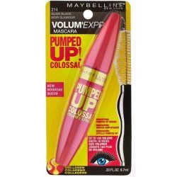 Maybelline Volum' Express Pumped Up Colossal Washable Mascara 214 Glam Black 0.33 fl. oz. (9.7 ml)
