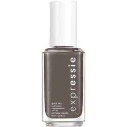 essie expressie Quick-Dry Vegan Nail Polish No Time For Local Muted Gray 0.33oz