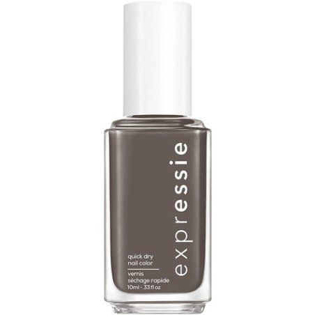 essie expressie Quick-Dry Vegan Nail Polish No Time For Local Muted Gray 0.33oz