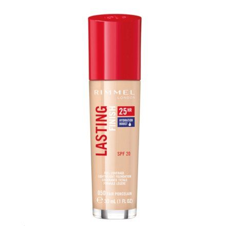 Rimmel Lasting Finish 25H Foundation With Comfort Serum, 050 Fair Porcelain, 30ml