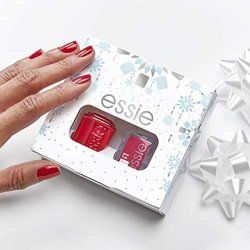 Essie Russian Roulette Nail Polish/Good To Go Top Coat Winter Wonderland Duo Kit