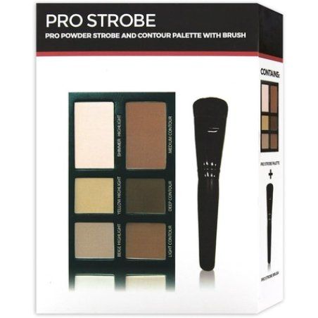 Freedom Makeup London Pro Strobe and Contour Powder Palette with Brush
