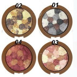 Saffron Baked Bronzing Powder Compacts Multi-Tone Marbled Effect Assorted