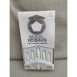 Elegant Touch Nail Icons Hollywood Heiress Extreme Square 24 Nails 12 Sizes