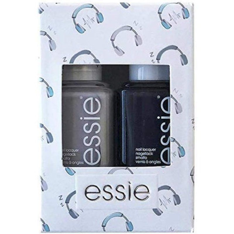 Essie Press Pause Greys Nail Polish Duo Kit 2 X 135ml Black Grey