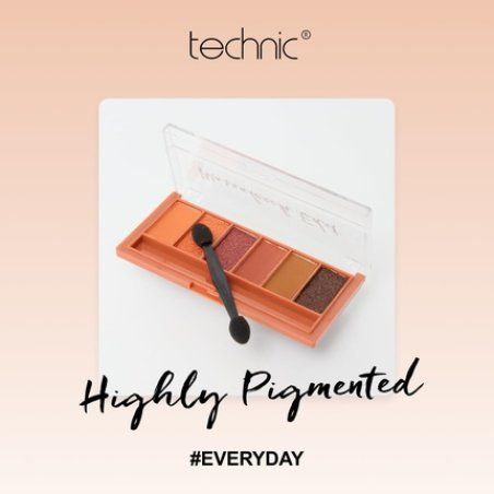 Technic Mini Edit 6 Eyeshadow Palette Long Lasting and Blendable Matte
