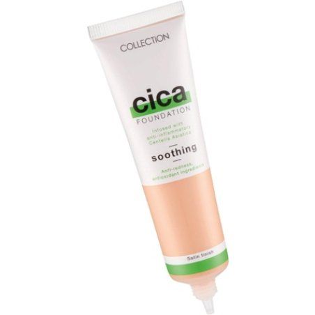 Collection Cosmetics Hydrating Medium Coverage Cica Foundation Infused with Anti-Redness Vegan Foundation 30ml Biscuit